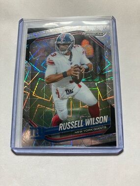 2025 Panini Prizm Russell Wilson New York Giants Prizm Football Card NM+